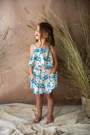 Pumpkin Pie Top (Moroccan Blue)