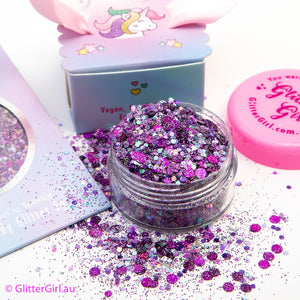 Sparkling Star Xmas Decoration (Purple Party)