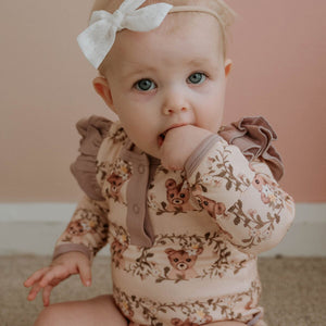 Vintage Teddies LS Bodysuit