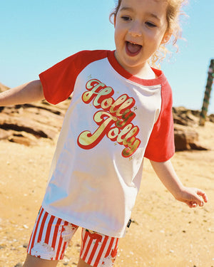 Holly Jolly Kylie Raglan SS Tee