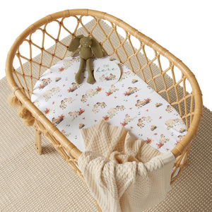 Pony Pals Organic Bassinet Sheet / Change Pad Cover