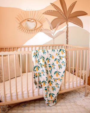 Lemons Organic Muslin Swaddle Wrap