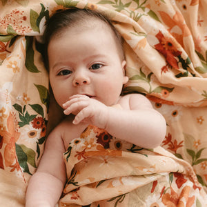 Bohemia Cream Organic Muslin Swaddle Wrap