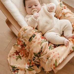 Bohemia Cream Organic Muslin Swaddle Wrap
