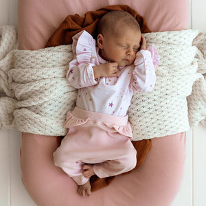 Baby Pink Pants With Frill