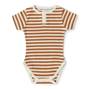 Biscuit Stripe SS Bodysuit