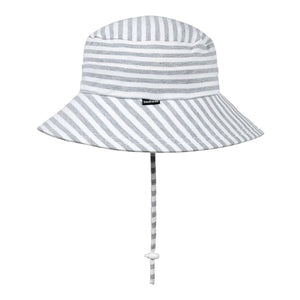 Classic Bucket Sun Hat (Grey Stripe)
