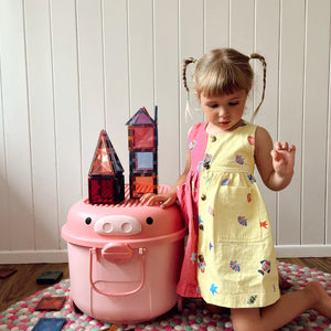 Ride A Long Storage Pig Large (Powder Pink)