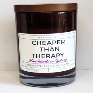 Cheaper Than Therapy Candle