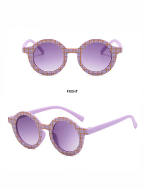 Miss Plaid Sunglasses (Purple)