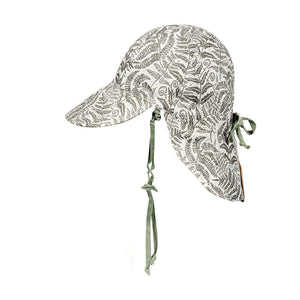 Lounger Baby Reversible Flap Sun Hat (Fern/Moss)