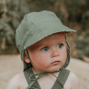 Lounger Baby Reversible Flap Sun Hat (Fern/Moss)