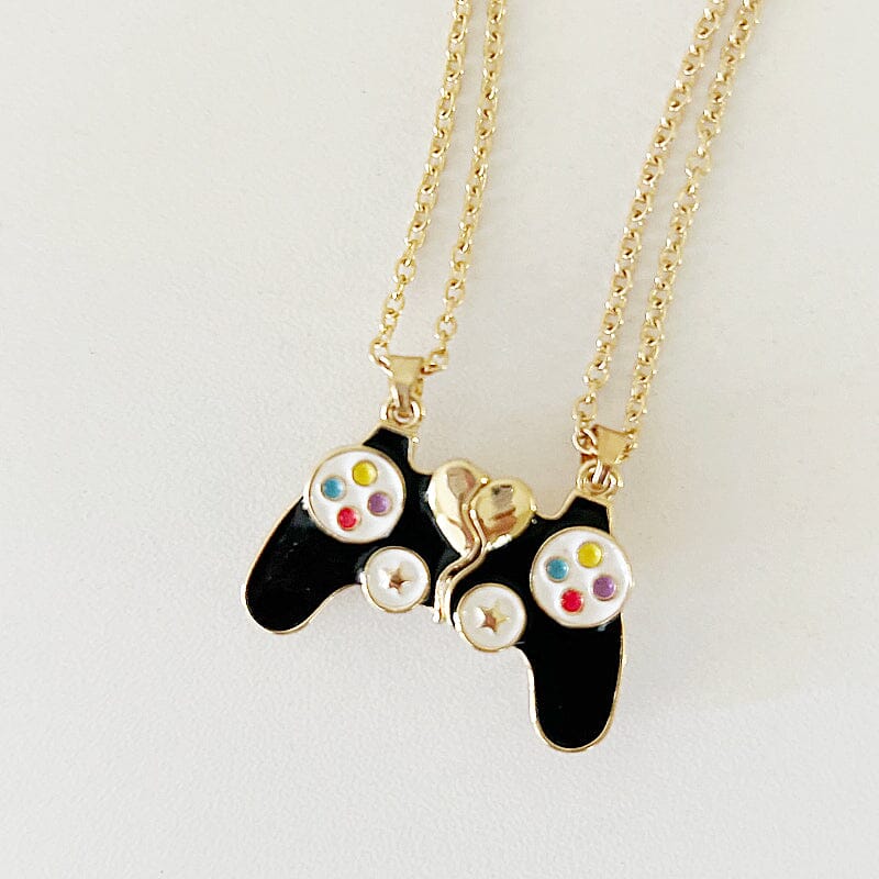 Game Controller Friend Necklace (Black)