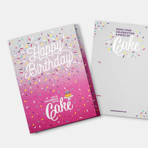 Insta Cake Happy Birthday Card Pink - Double Chocolate