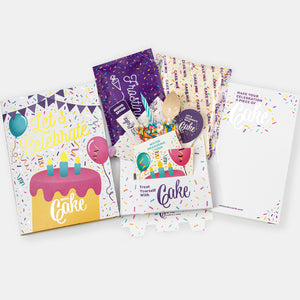 Insta Cake Lets Celebrate Card Gold - Double Chocolate