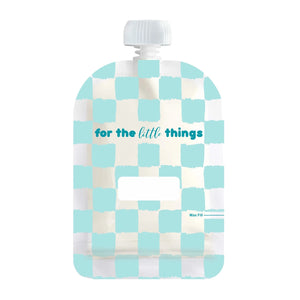 Reusable Food Pouch 150ml - Checkmate Bubblegum (5 Pack)