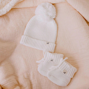 Baby Knit Beanie - Snow