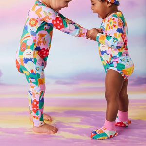 Rainbow Valley Baby Booties