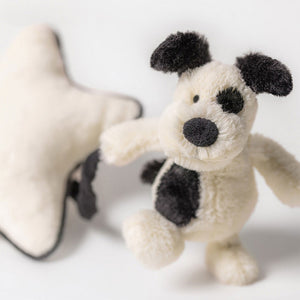 Bashful Black & Cream Puppy Music Pull