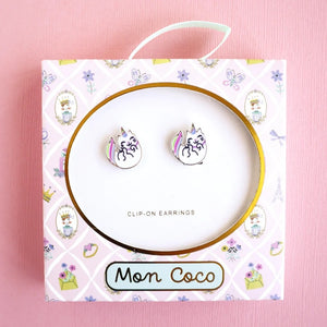 Caticorn Joy Clip-On Earrings