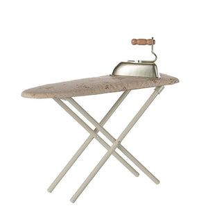 Iron And Ironing Board Miniature (Off White)