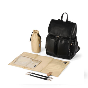 Signature Nappy Backpack (Black Dimple)
