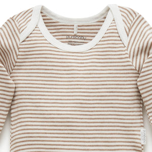 Vanilla Wattle Bee Easy Neck Long Sleeve Bodysuit 2 Pack