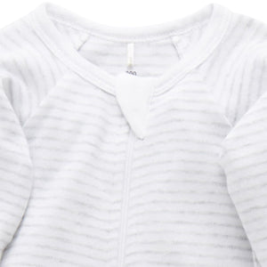 Grey Melange Zip Growsuit 2 Pack