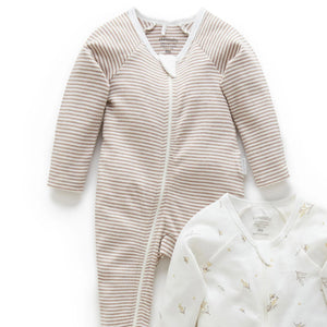 Vanilla Wattle Bee Zip Growsuit 2 Pack