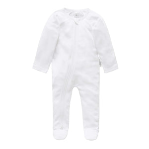 White Zip Growsuit