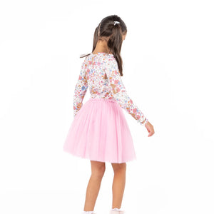 Ditsy Bunny Long Sleeve Circus Dress