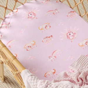 Unicorn Bassinet Sheet/ Change Pad Cover