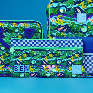 Dino Rave Mini ID Pencil Case