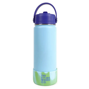 Dusty Blue Swirl Water Bottle 500ml