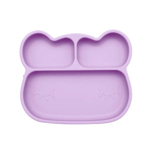 Bear Stickie Plate (Lilac)