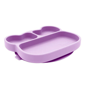 Bear Stickie Plate (Lilac)