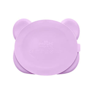 Bear Stickie Plate (Lilac)