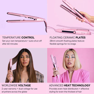 Mermade Straightener 28mm (Pink)
