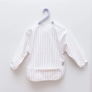 Messie Smock Bib (Lilac Stripe)
