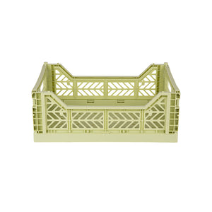 Midi Folding Crate (Lime Cream)