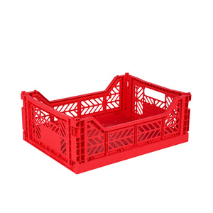 Midi Folding Crate (Red)
