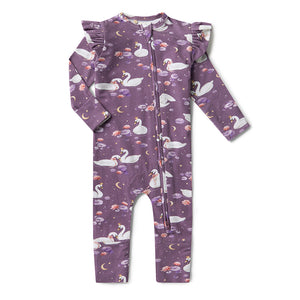 Midnight Swan Snugglesuit Convertible Romper