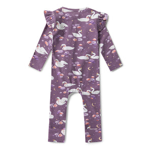 Midnight Swan Snugglesuit Convertible Romper