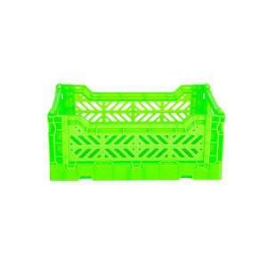 Mini Folding Crate (Neon Green)