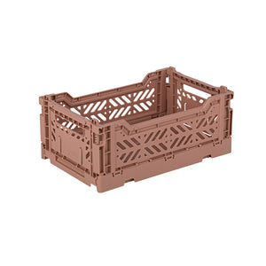 Mini Folding Crate (Warm Taupe)
