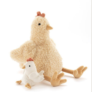 Henrietta the Hen Rattle (Cream)