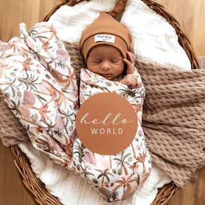 Palm Springs & Hazelnut Reversible Milestone Cards