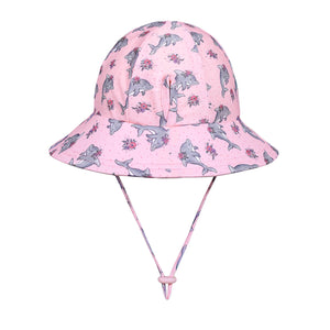 Ponytail Swim Bucket Beach Hat (Dolphin)