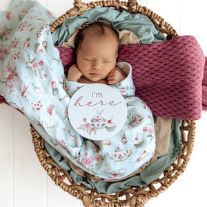 Tea Party & Sage Reversible Milestone Cards