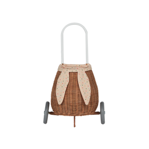 Rattan Bunny Luggy with Lining - Gumdrop